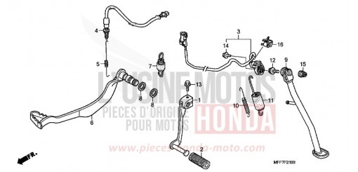 PEDAL/SIDE STAND XL700VA9 de 2009